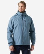 CREW HOODED MIDLAYER JACKET 2, Washed Navy