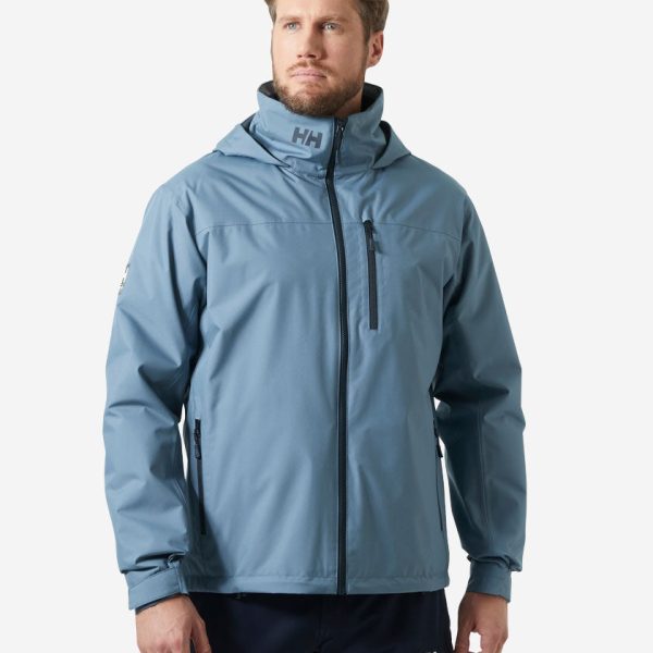 CREW HOODED MIDLAYER JACKET 2, Washed Navy