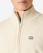 SMOEGEN 1/2 ZIP SWEATER, Cream - Image 2