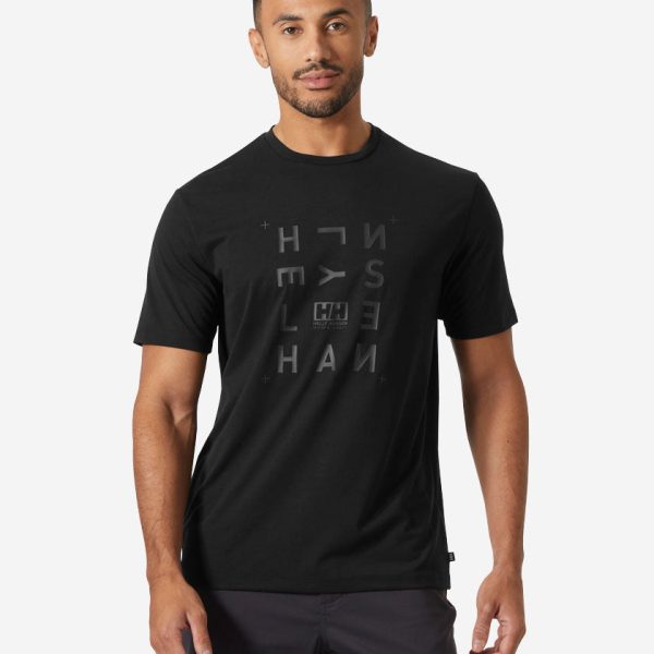 SKOG RECYCLED GRAPHIC T-SHIRT, Black
