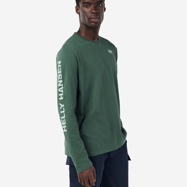 ERVIK L/S T-SHIRT, Jungle Green
