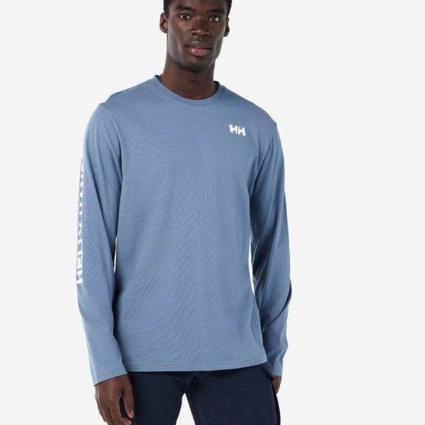 ERVIK L/S T-SHIRT, Washed Navy