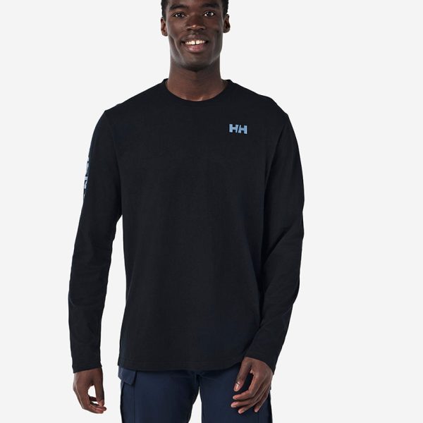 ERVIK L/S T-SHIRT, Black