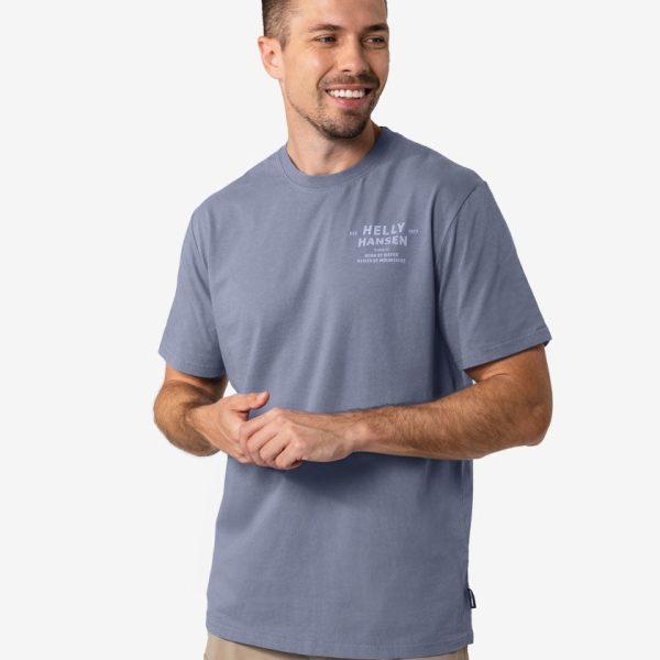 SHORE T-SHIRT, Washed Navy