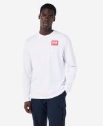 BOX OUTLINE L/S T-SHIRT, White