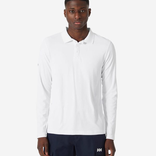 CREWLINE LS POLO, White