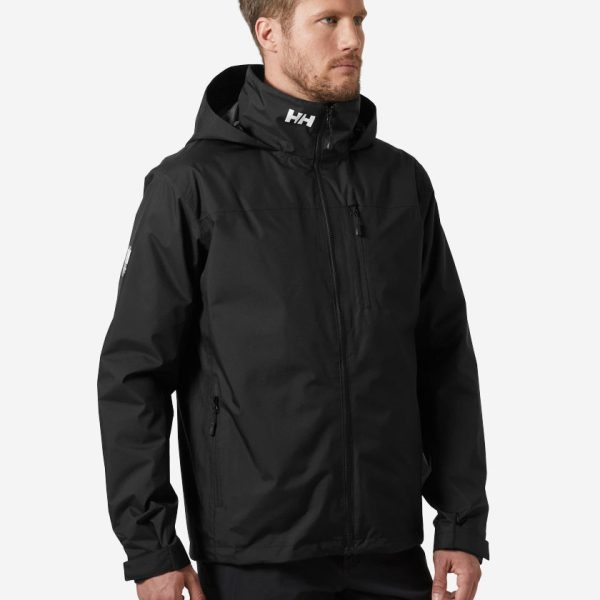 CREW HOODED MIDLAYER JACKET 2, Black
