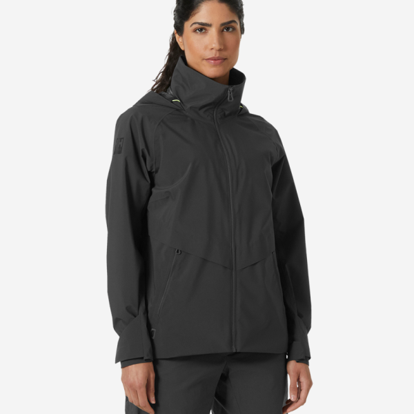 W HP RACING HOODED JACKET, Ebony