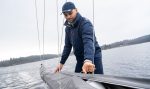 CREW HOODED PILE JACKET, Navy - Image 9