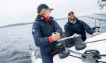 W CREW HOODED PILE JACKET, Navy - Image 11