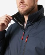 CREW HOODED PILE JACKET, Navy - Image 2
