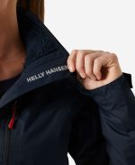 W CREW HOODED PILE JACKET, Navy - Image 5