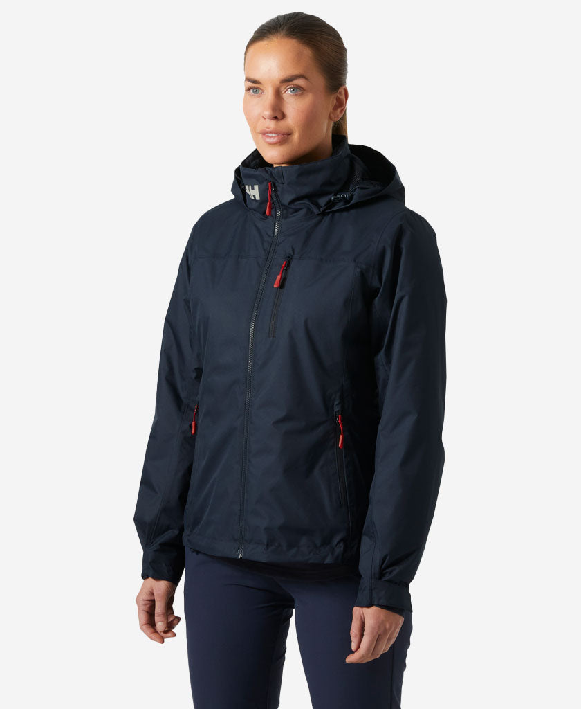 34527_597_onbody1.jpg W CREW HOODED PILE JACKET, Navy - Image 1