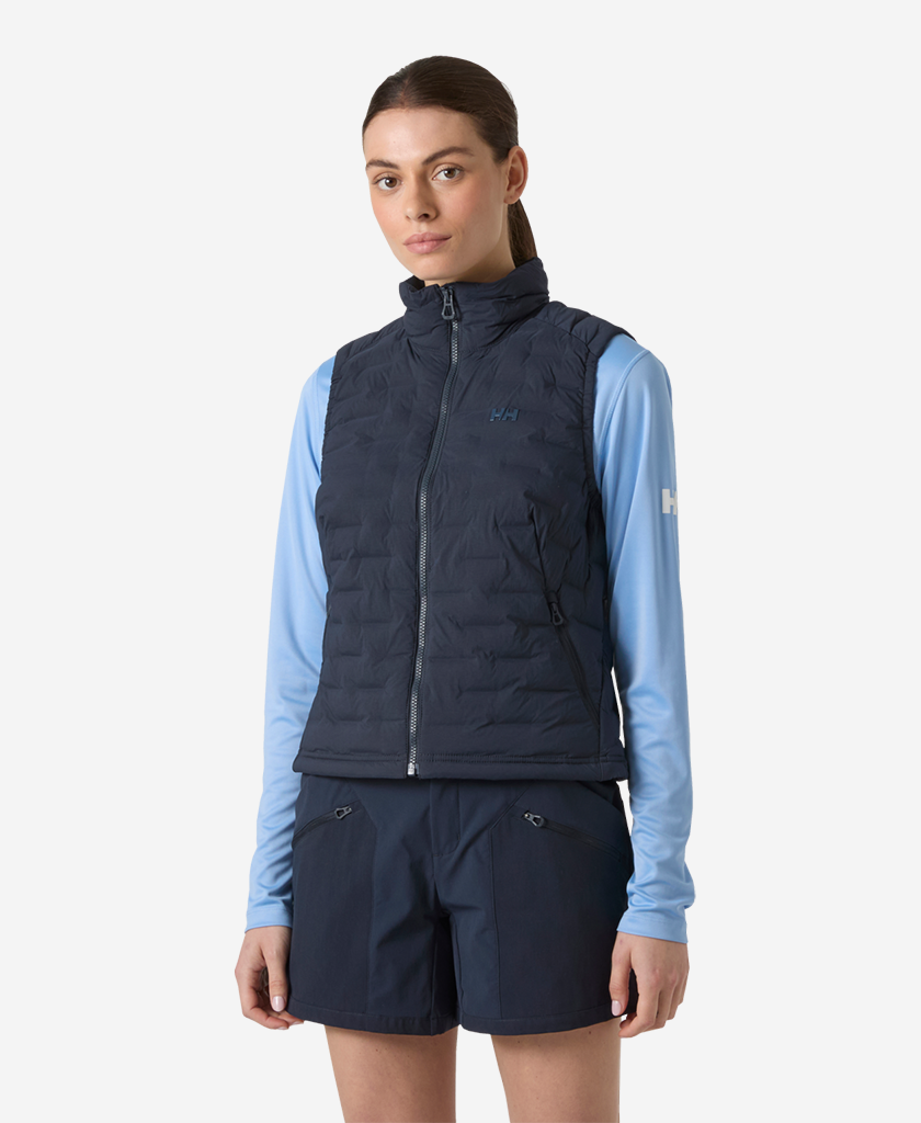 34588_597_onbody1.png W HP STRETCH INSULATOR VEST, Navy - Image 1