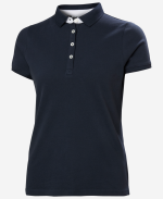 W CREW POLO PIQUE, Navy