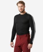 HH LIFA STRIPE CREW, Black
