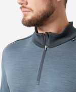 LIFA MERINO MIDWEIGHT 1/2 ZIP, Washed Navy - Image 3