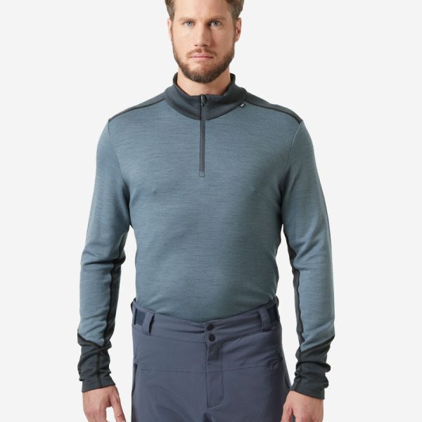 LIFA MERINO MIDWEIGHT 1/2 ZIP, Washed Navy