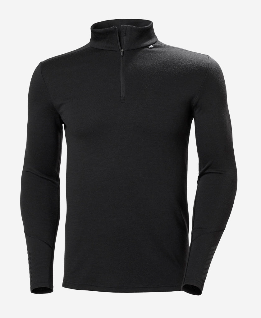 49363_990_jpg.jpg LIFA MERINO MIDWEIGHT 1/2 ZIP, Black - Image 1
