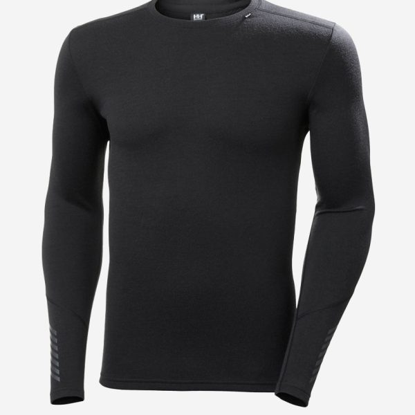 LIFA MERINO MIDWEIGHT CREW, Black
