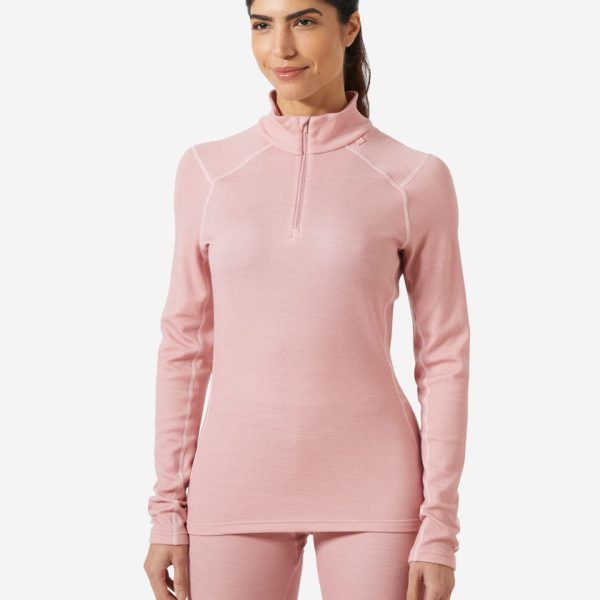 W LIFA MERINO MIDWEIGHT 1/2 ZIP, Pink Salt