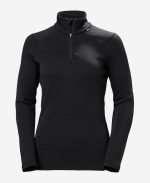 W LIFA MERINO MIDWEIGHT 1/2 ZIP, Black - Image 3