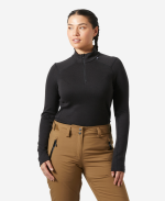 W LIFA MERINO MIDWEIGHT 1/2 ZIP, Black