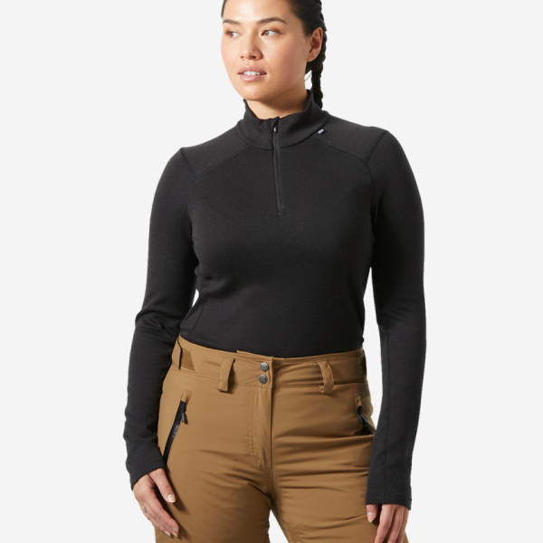 W LIFA MERINO MIDWEIGHT 1/2 ZIP, Black