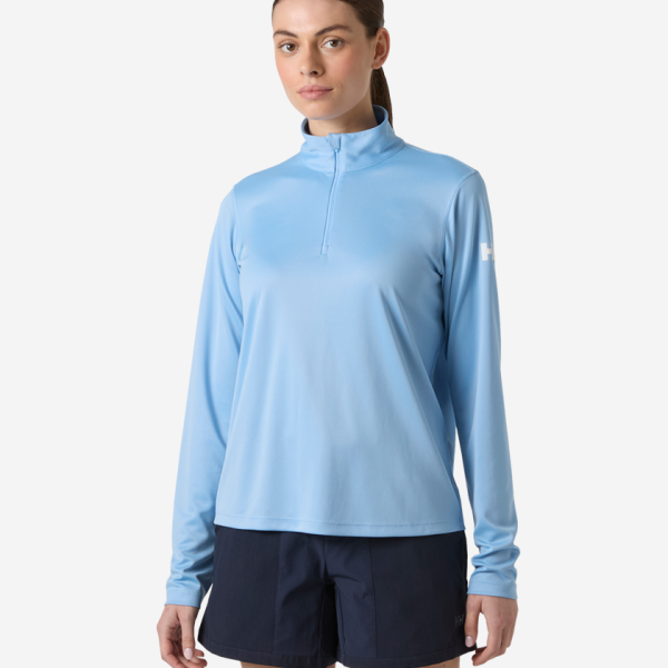 W HH TECH 1/2 ZIP, Bright Blue