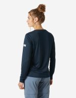 W HH TECH CREW LS 2.0, Navy - Image 2