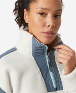 W IMPERIAL PILE ZIP PULLOVER, Snow - Image 3