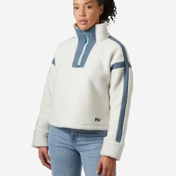 W IMPERIAL PILE ZIP PULLOVER, Snow