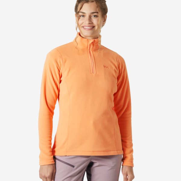 W DAYBREAKER 1/2 ZIP FLEECE, Apricot Crush