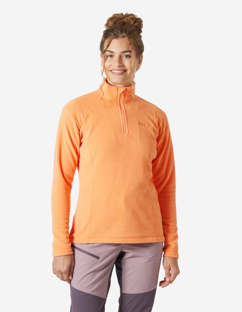 50845_306_onbody1.jpg W DAYBREAKER 1/2 ZIP FLEECE, Apricot Crush - Image 1