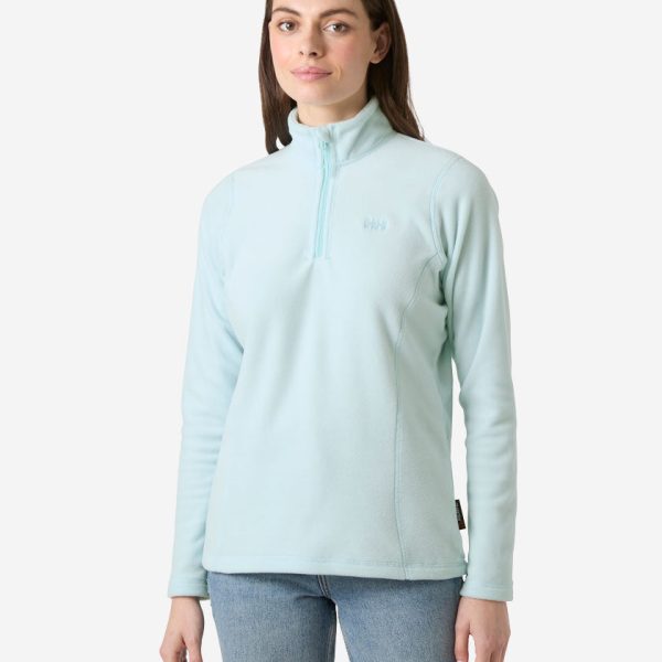 W DAYBREAKER 1/2 ZIP FLEECE, Barely Blue