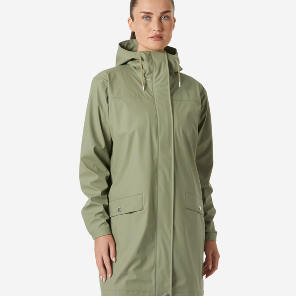 W MOSS RAIN COAT, Lav Green