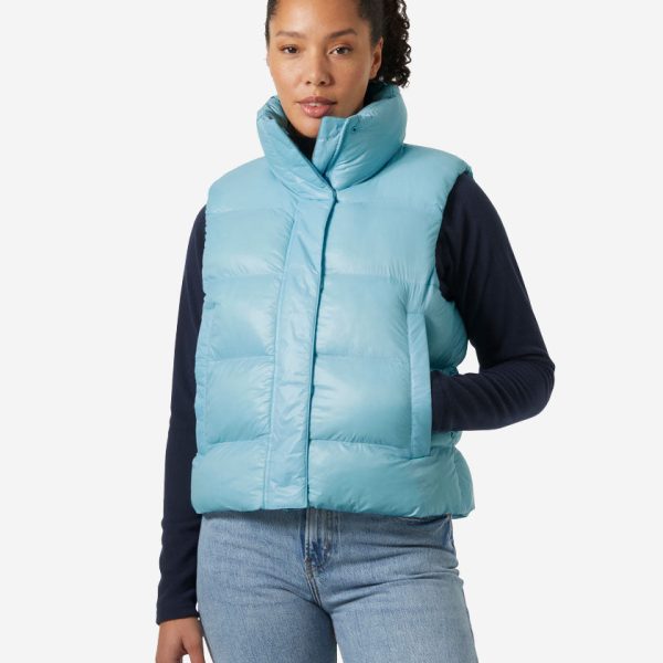 W JADE VEST, Light Cyan