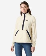 W RIG FLEECE 1/2 ZIP, 035 Cream
