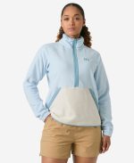 W RIG FLEECE 1/2 ZIP, Pinnacle Blue