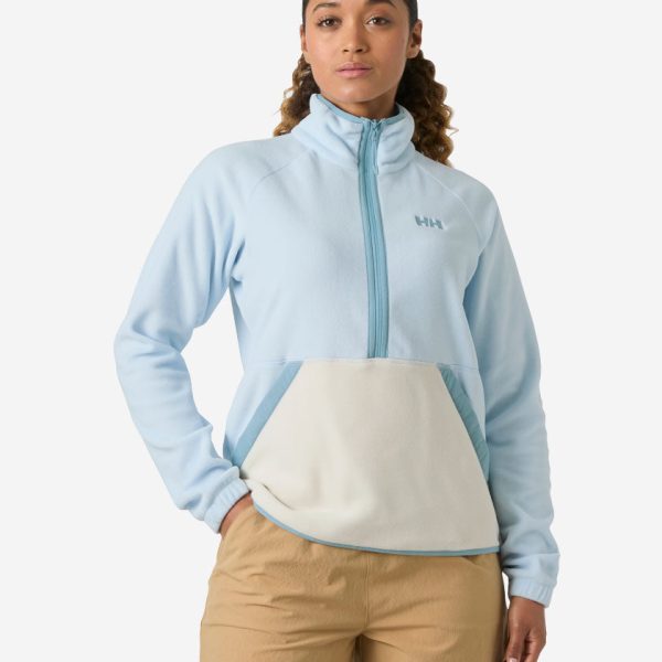 W RIG FLEECE 1/2 ZIP, Pinnacle Blue