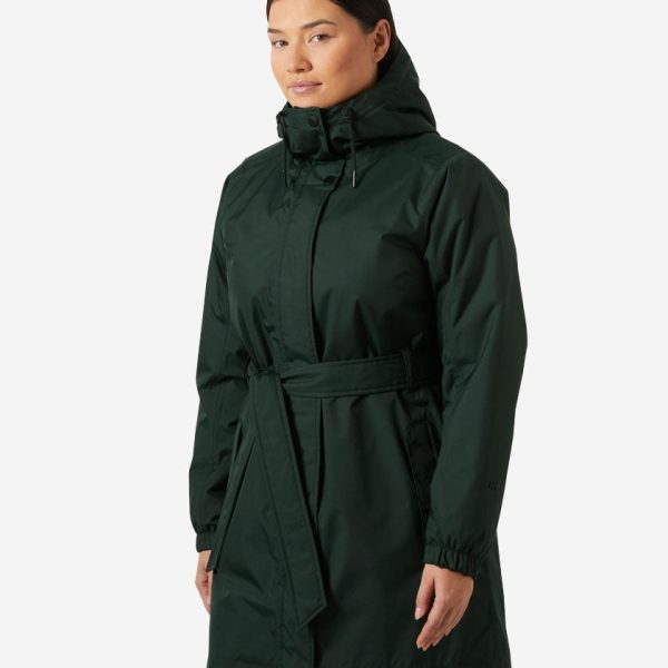 W HH CLASSIC INS TRENCH, Dark Jungle