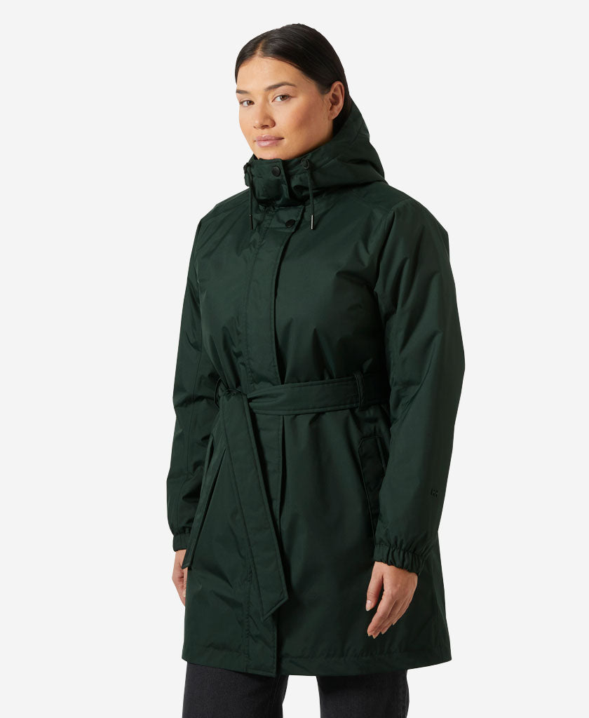 54511_418_onbody1.jpg W HH CLASSIC INS TRENCH, Dark Jungle - Image 1