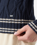 W POSITANO KNIT SWEATER, Navy - Image 2