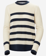 W SALT KNIT SWEATER, Navy / Cream Stripe - Image 5