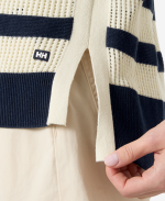 W SALT KNIT SWEATER, Navy / Cream Stripe - Image 2