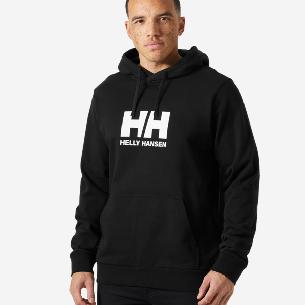 HH LOGO HOODIE, Black