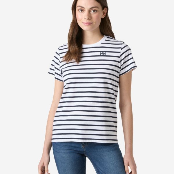 W CORE GRAPHIC T-SHIRT 2.0, White Lifestyle Stripe Yd