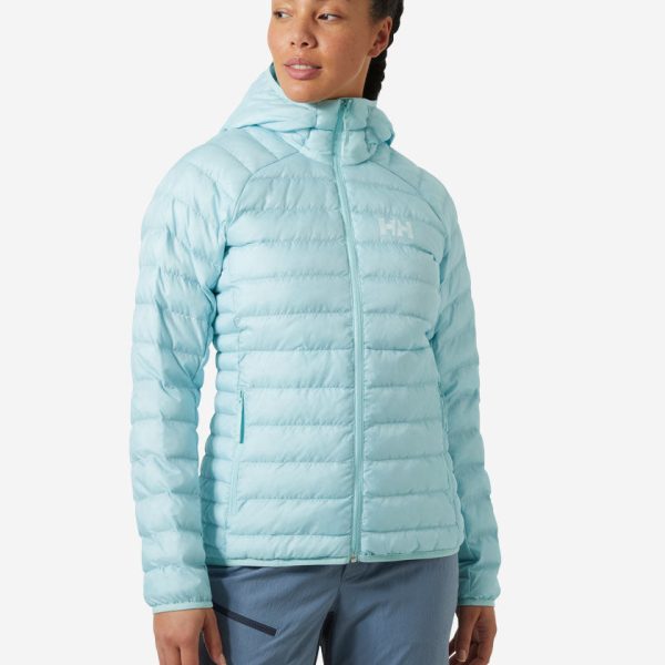 W BANFF HOODED INSULATOR, Barely Blue
