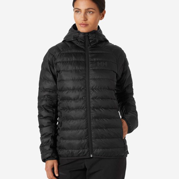 W BANFF HOODED INSULATOR, Black