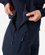 W LEGENDARY INSULATED BIB PANT, Navy - Image 4